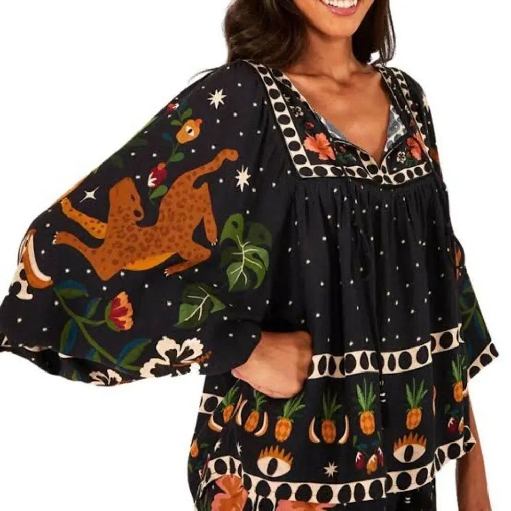 Farm Rio Brazil Blouse - Picture 6 of 9